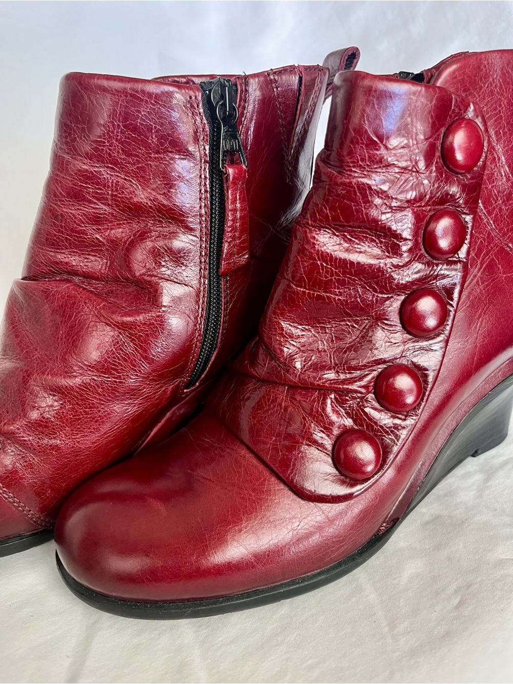 Miz Mooz Wedge Ankle Boot Bootie size US 6 EU 36 NWOT